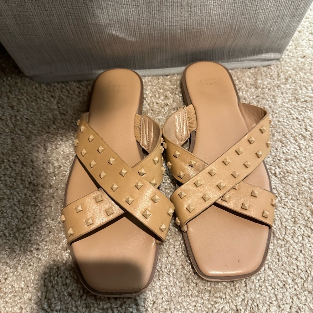 Studded Tan Sandals